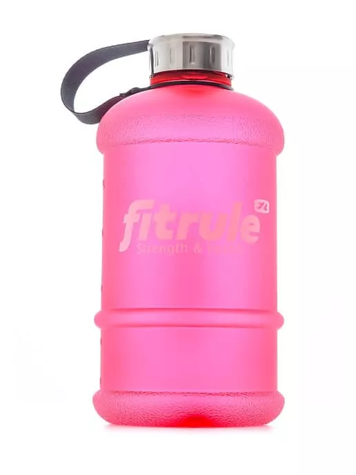 FitRule Бутыль прорезиненная металлическая крышка 1,3L (Розовая)