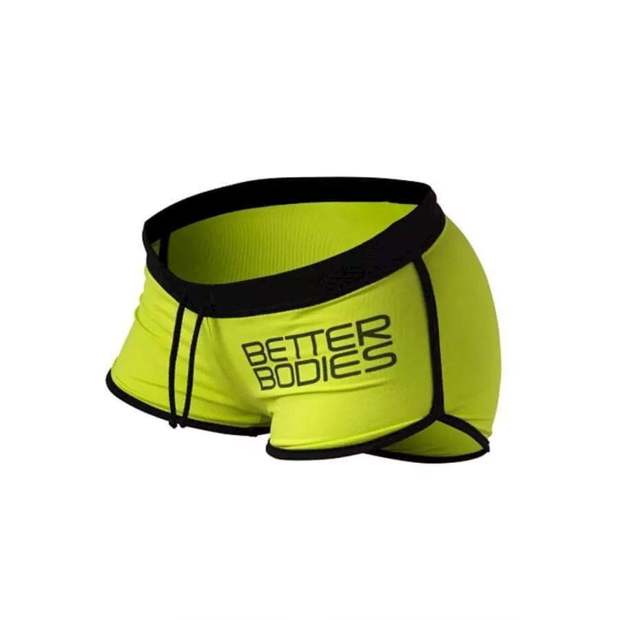 Шорты Better Bodies Contrast hot p, шорты лайм/черный