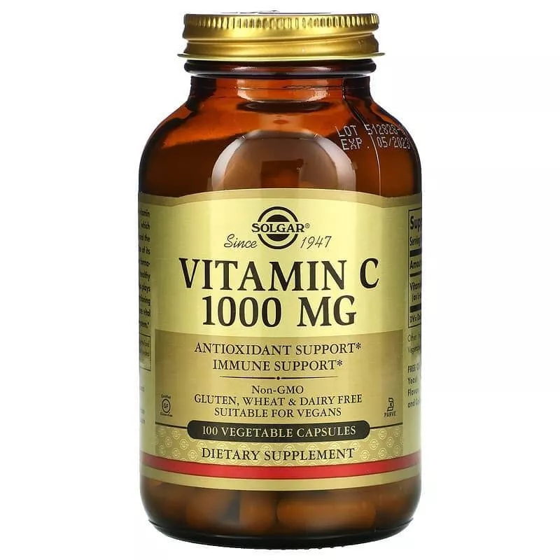 Solgar Vitamin C 1000 mg with Rose Hips 100 tabs