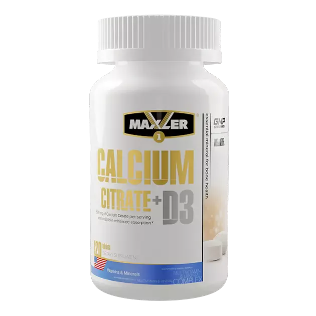 Maxler Calcium Citrate + D3 60 tabs