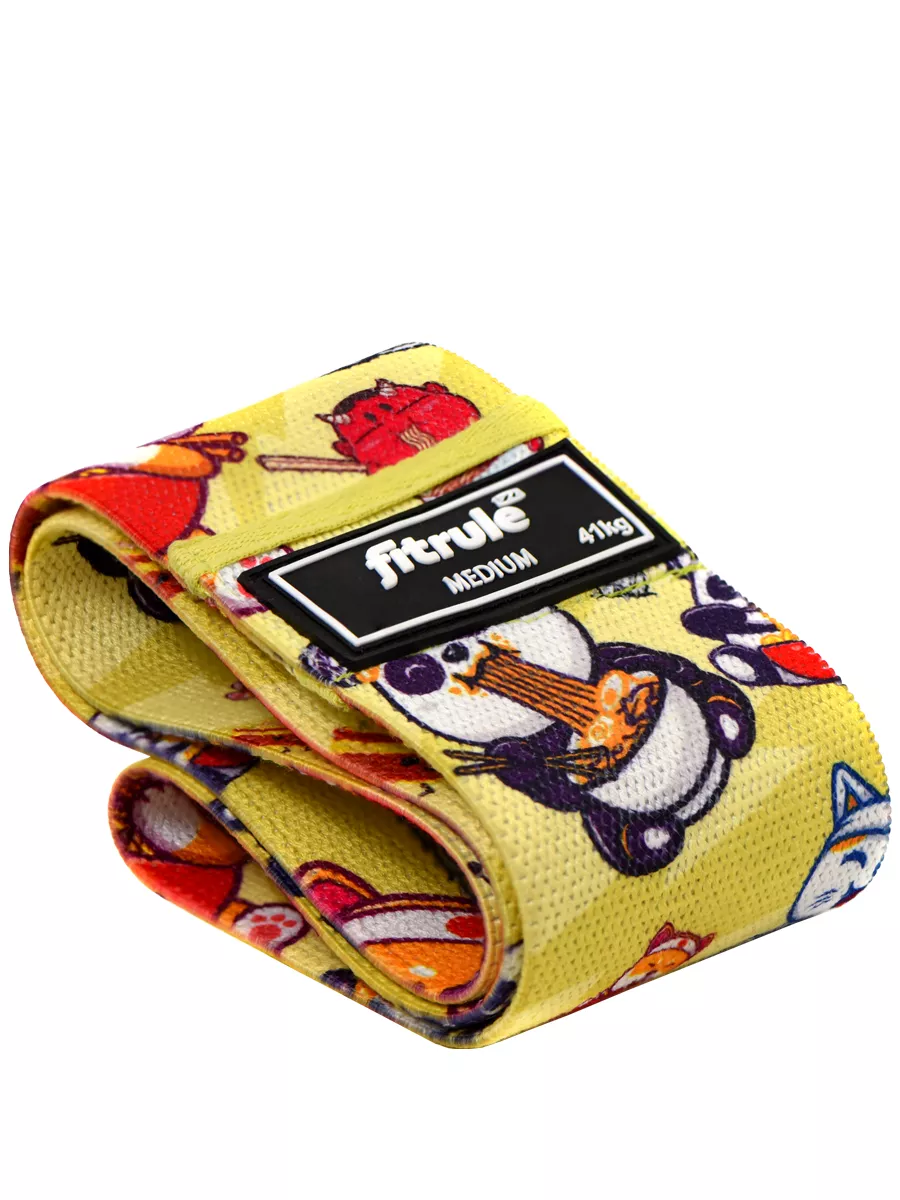 FitRule Фитнес резинка тканевая Принтованая (Спагетти 41кг)