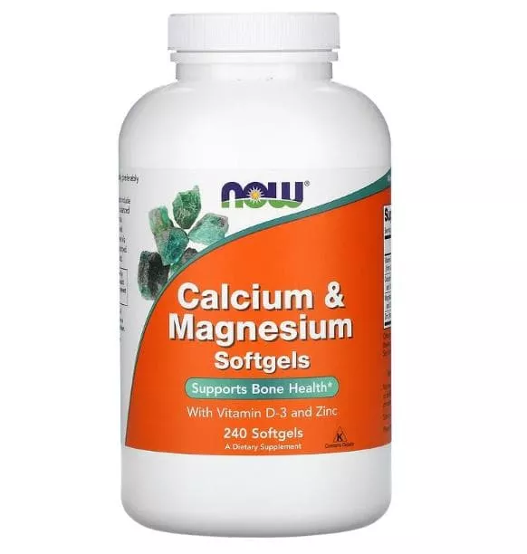 NOW Calcium-Magnesium + D 240 sof