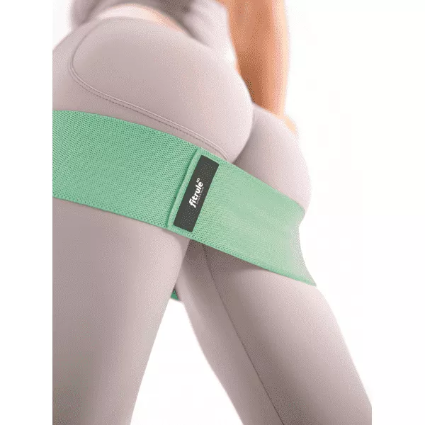 FitRule Фитнес резинка тканевая (27 кг, зеленая)