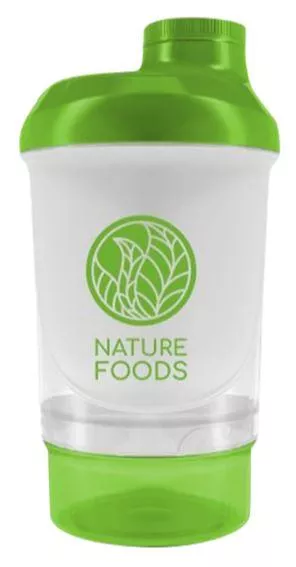 Nature Foods Шейкер Smart 300ml+150ml (White -Grass Green)