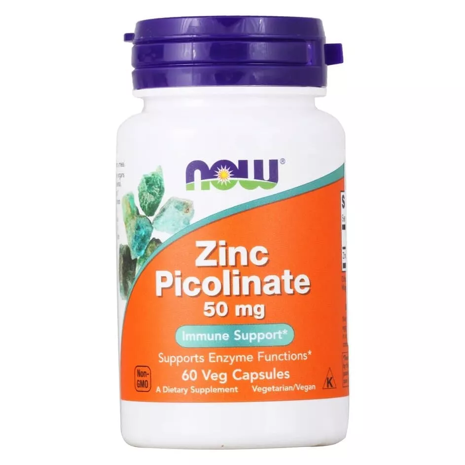 NOW Zinc Picolinate 50 mg 60 caps