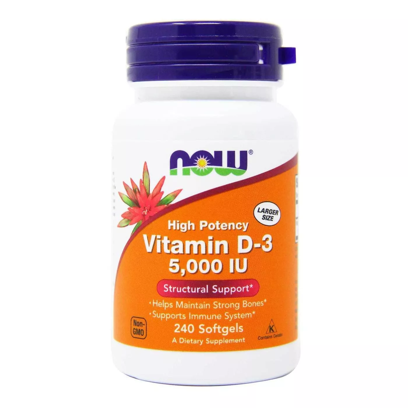 NOW Vitamin D-3 5000 240 caps