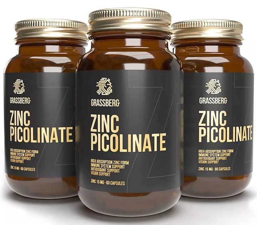 GRASSBERG Zinc Picolinate 15 mg 60 caps