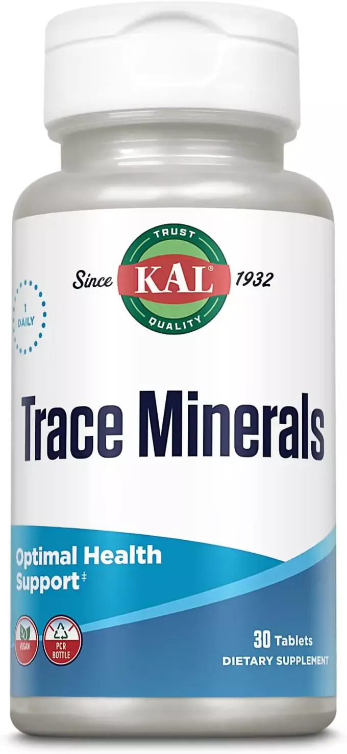KAL Vitamins Trace Minerals ActiSorb 30 tab