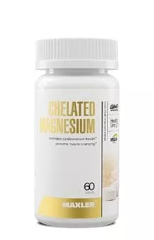 Maxler Chelated Magnesium (Bisglycinate Chelate form) 60 vegan tabs