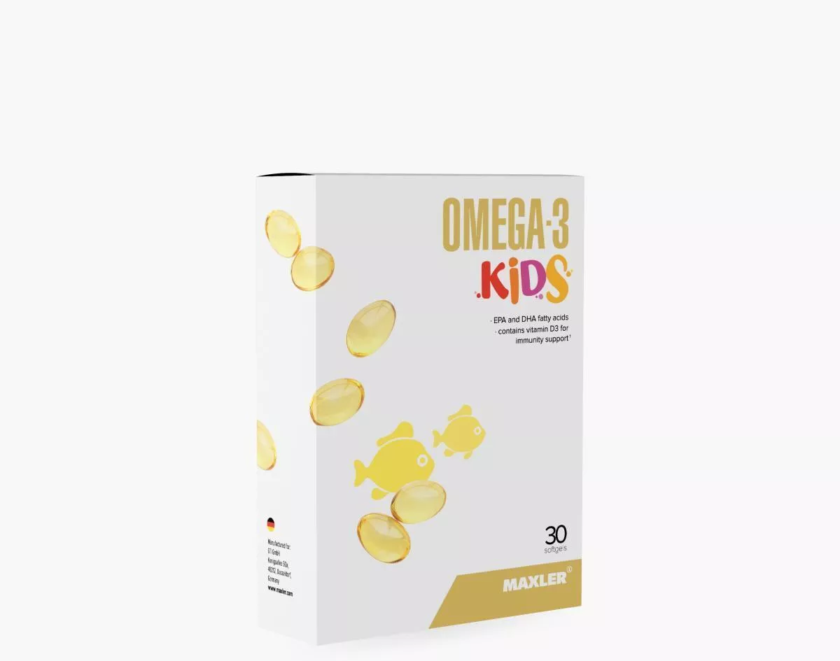 Maxler Omega-3 Kids 30 caps box