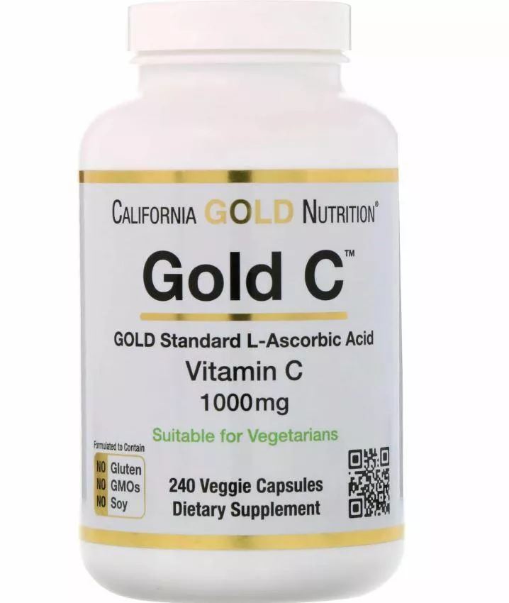 California Gold Nutrition Vitamin C 1000 mg 60 sgels