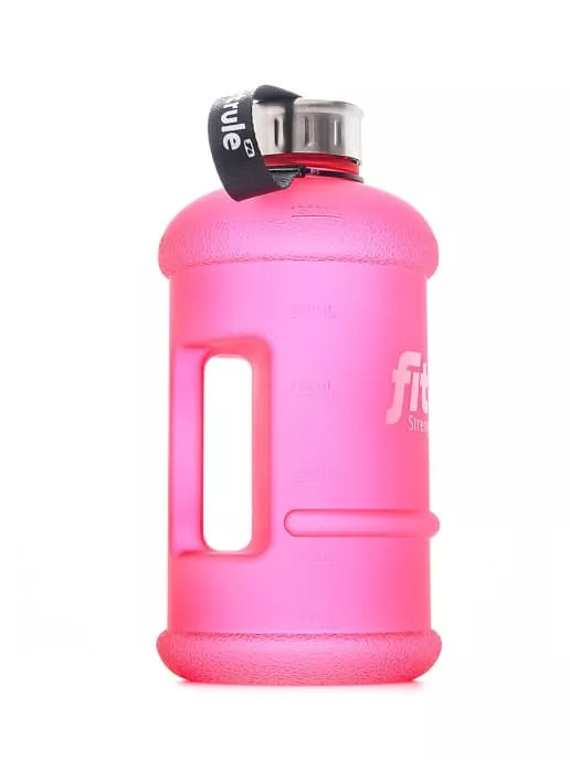 FitRule Бутыль прорезиненная металлическая крышка 1,3L (Розовая)