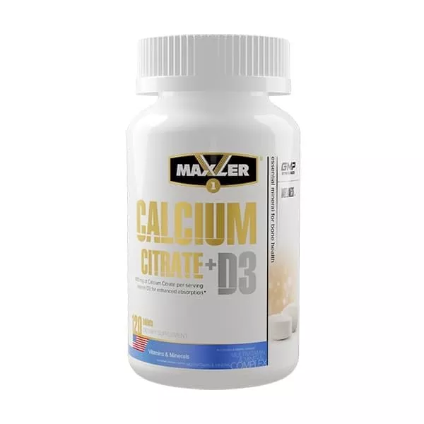 Maxler Calcium Citrate + D3 120 tabs