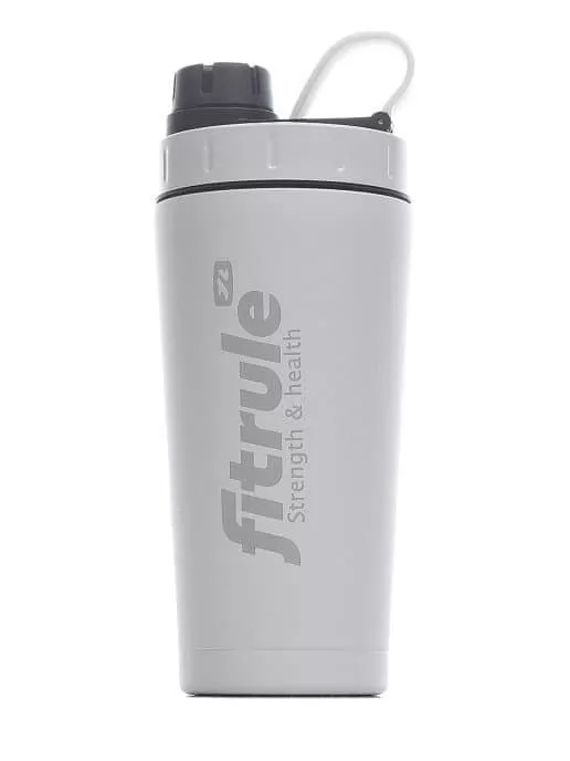 FitRule Шейкер алюминиевый с крышкой Twist 700ml (Белый)