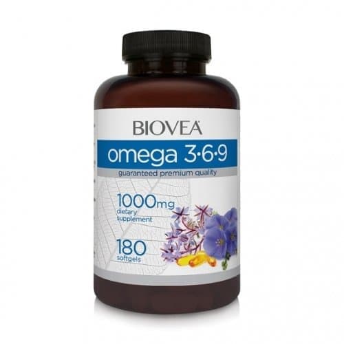 BIOVEA Omega 3-6-9 1000 mg 180 softgels