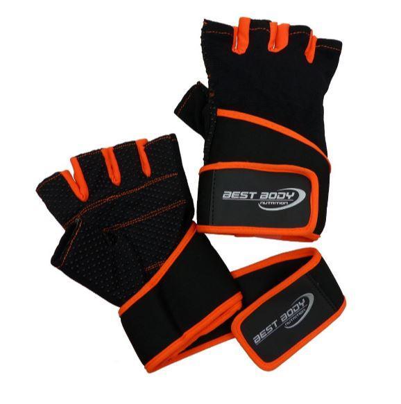 картинка Best Body Перчатки с Напульсн. Fitness Gloves Fun (Оранжевыe) от магазина спортивного питания «2scoop»