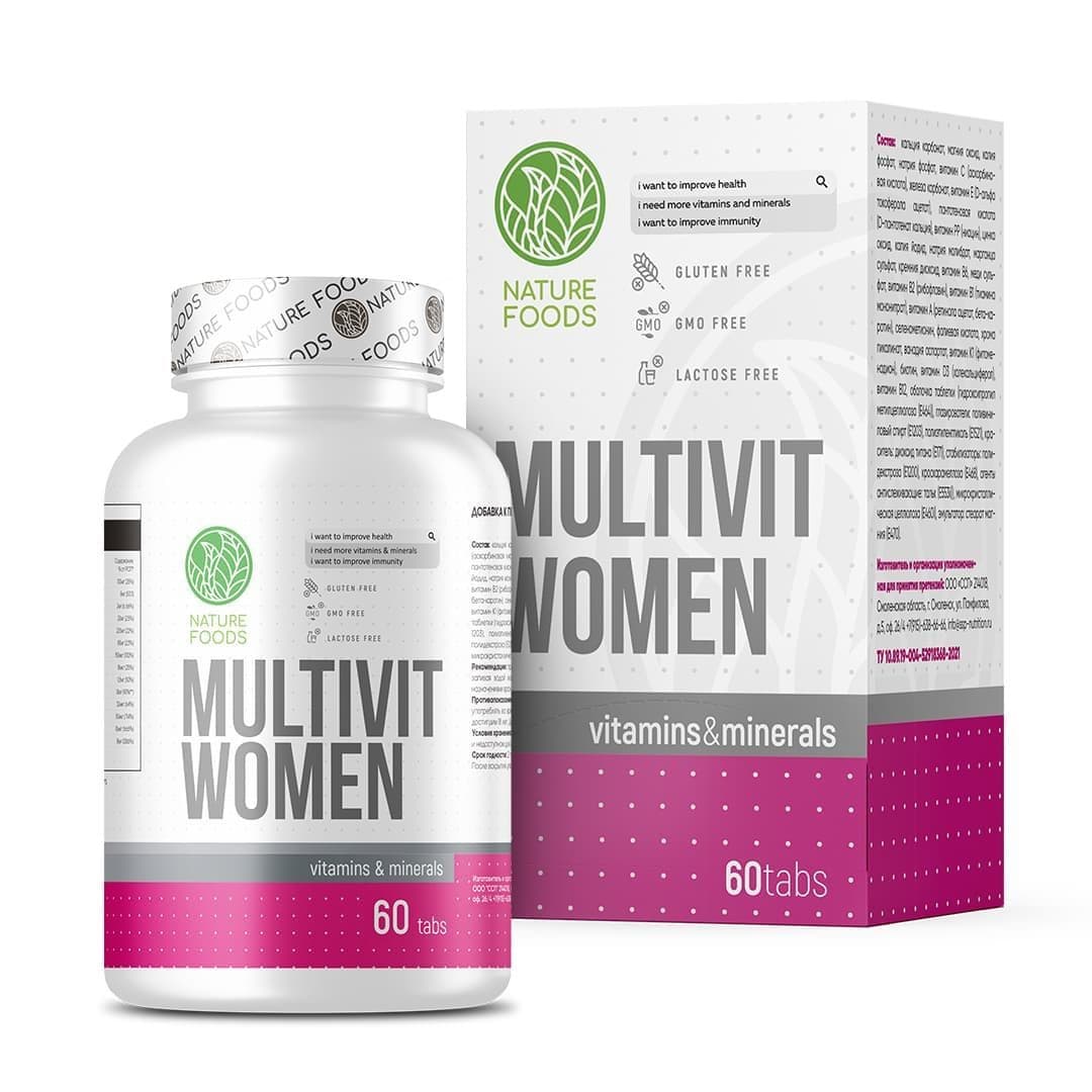 Nature Foods Multi WoMen 60 tabs