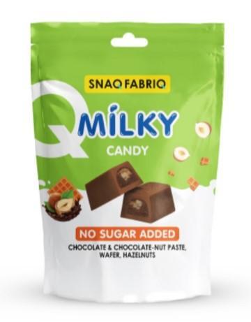 Bombbar SNAQ FABRIQ Молочный шоколад с шоколадно-ореховой пастой, вафлей и фундуком 130g