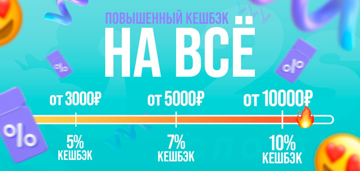 Повышенный кэшбэк Повышенный кэшбэк