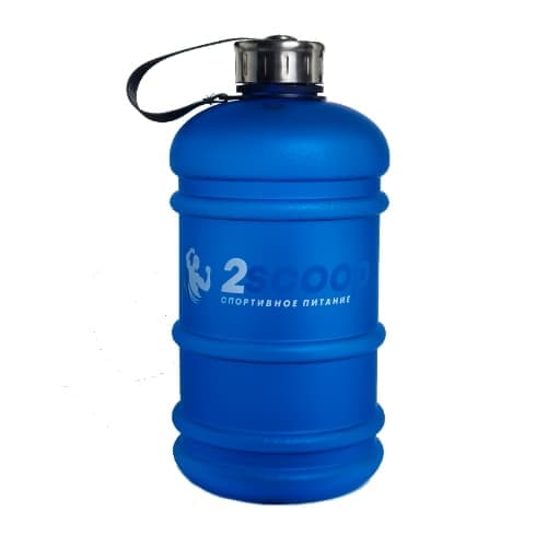 2scoop Бутыль 2.2 L прорезиненный металлическая крышка (Синий) фото