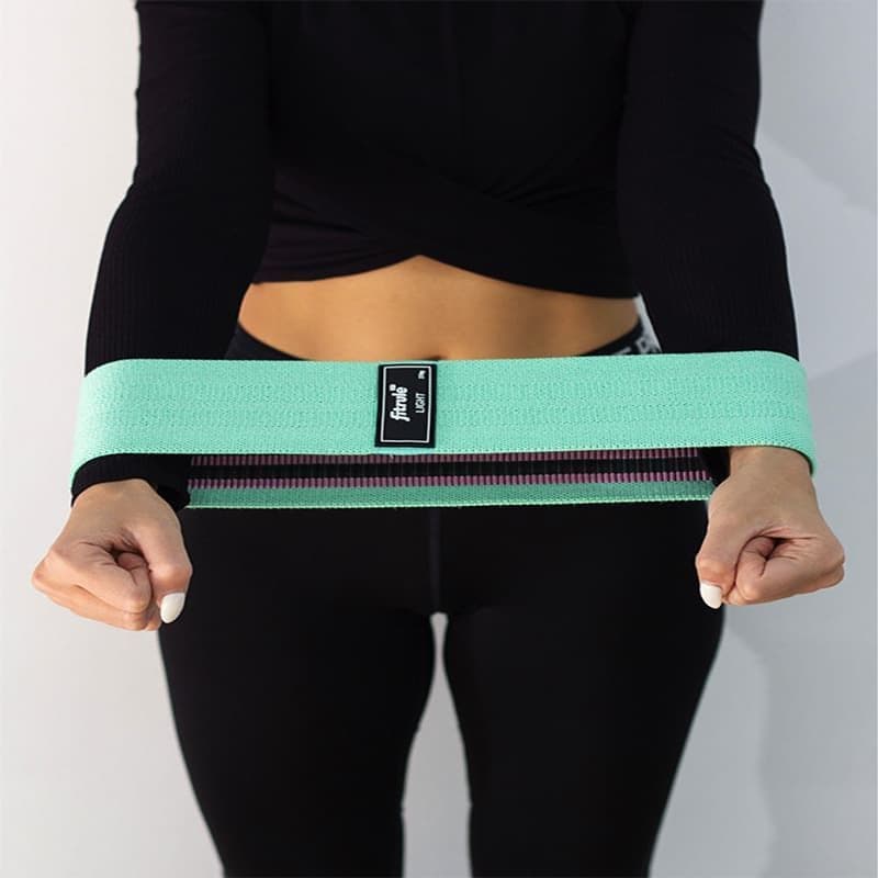 FitRule Фитнес резинка тканевая (27 кг, зеленая)