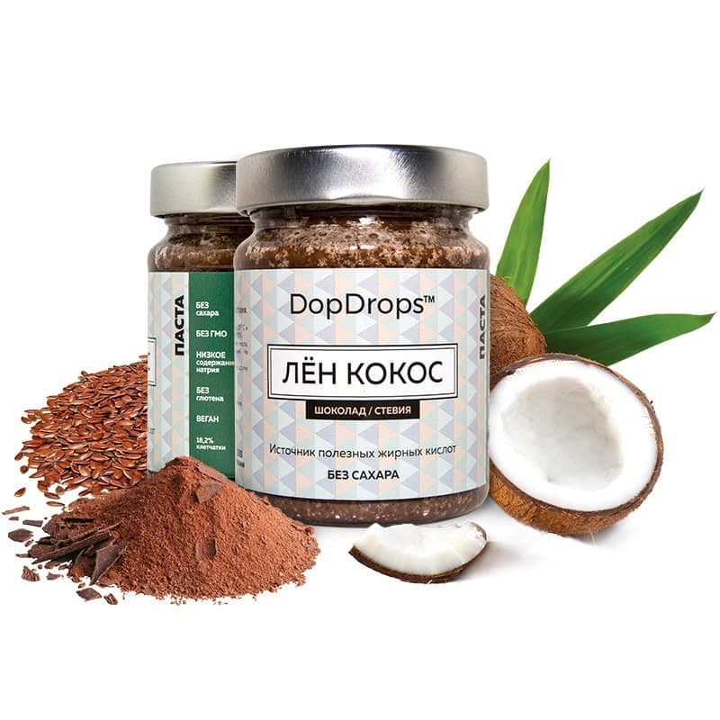 DopDrops Лён-Кокос паста 265g