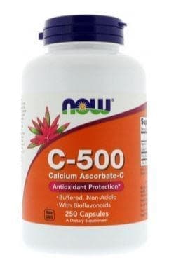 NOW C-500 Calcium Ascorbate 250 vcaps фото
