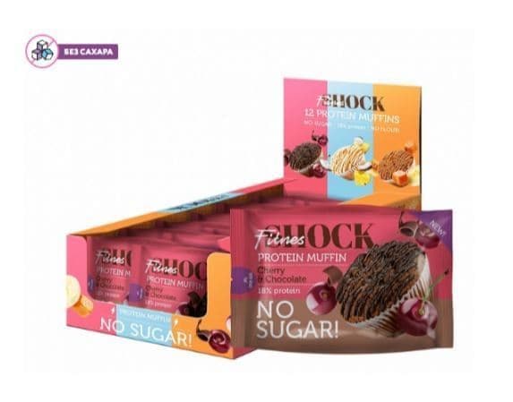FitnesSHOCK Маффин 50g (х12)