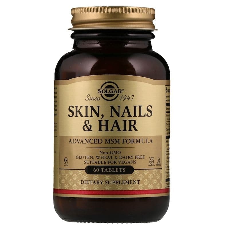Solgar Skin, Nails & Hair, Advanced MSM Formula 60 tabs