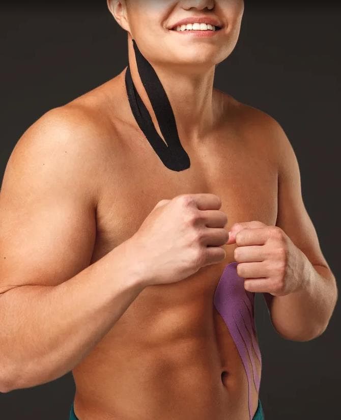 FitRule Кинезио Тейп Tape Premium 5 cм х 5 м (Черный)