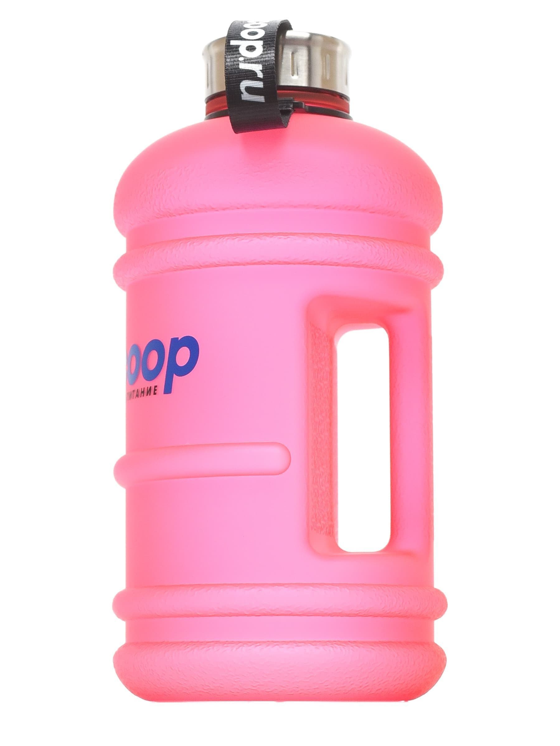 2scoop Бутыль 2.2 L прорезиненный металлическая крышка (Розовый)