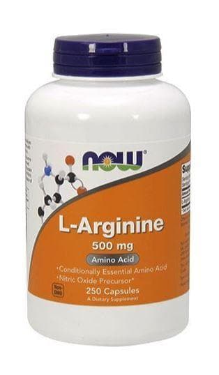 NOW L-Arginine 500mg 250 vcaps