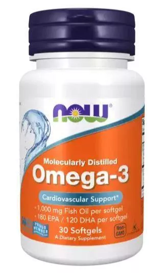 NOW Omega-3 1000 mg 30 sof фото