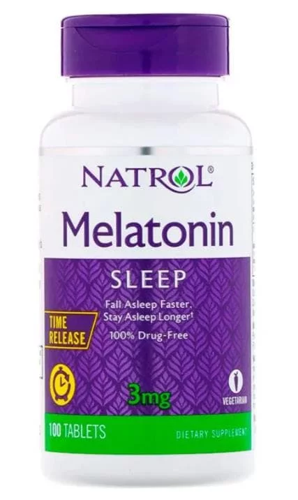 NATROL Melatonin 3 mg T/R 100 tabs фото