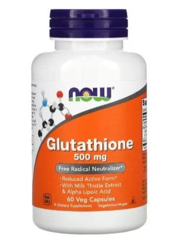 NOW Glutathione 500mg 60 vcaps фото